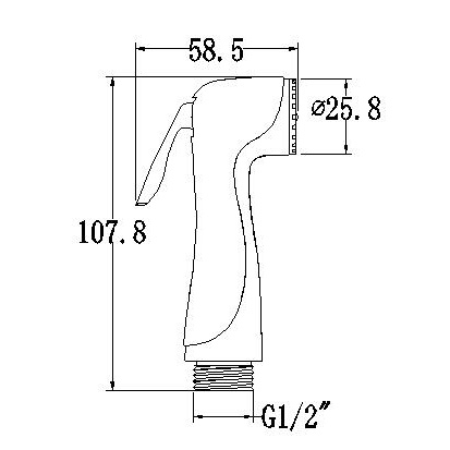 YS36046 ABS shataff, pulvérisateur de bidet, pulvérisateur de rinçage;