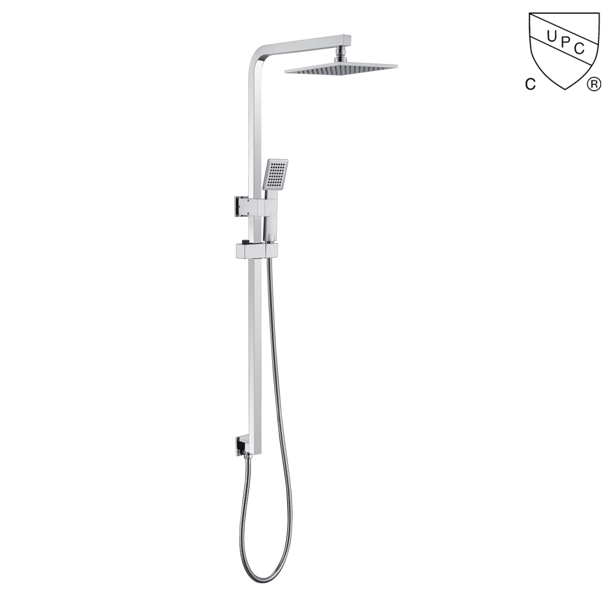 DA310022CP	UPC, CUPC  certified shower kits, rain shower set, sliding shower set;