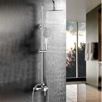 YS34104C Colonne de douche, colonne de douche pluie avec robinet, réglable en hauteur;