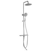 YS34105 Colonne de douche, colonne de douche pluie avec tablette, réglable en hauteur;