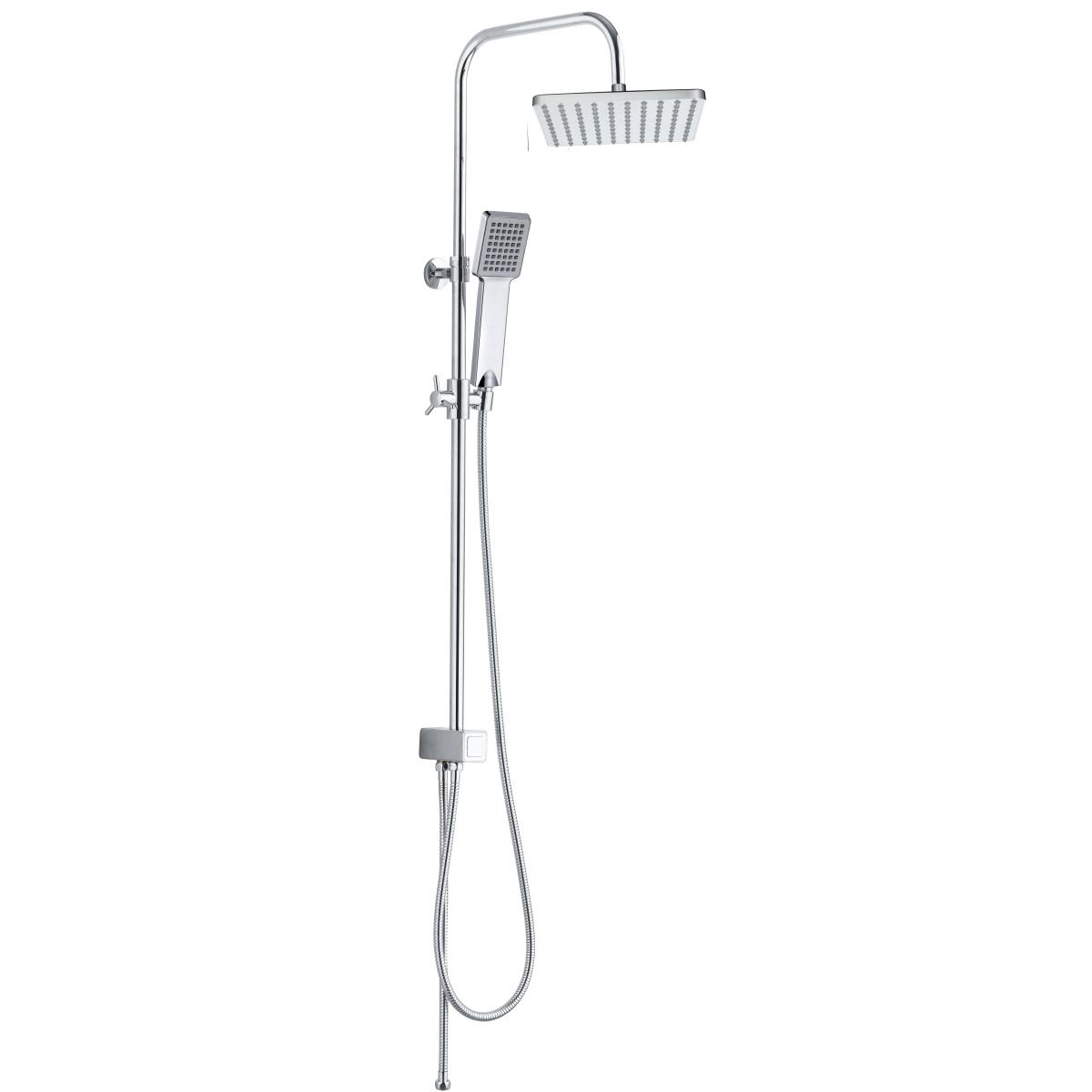 YS34108 Colonne de douche, colonne de douche pluie avec interrupteur à bouton, réglable en hauteur;