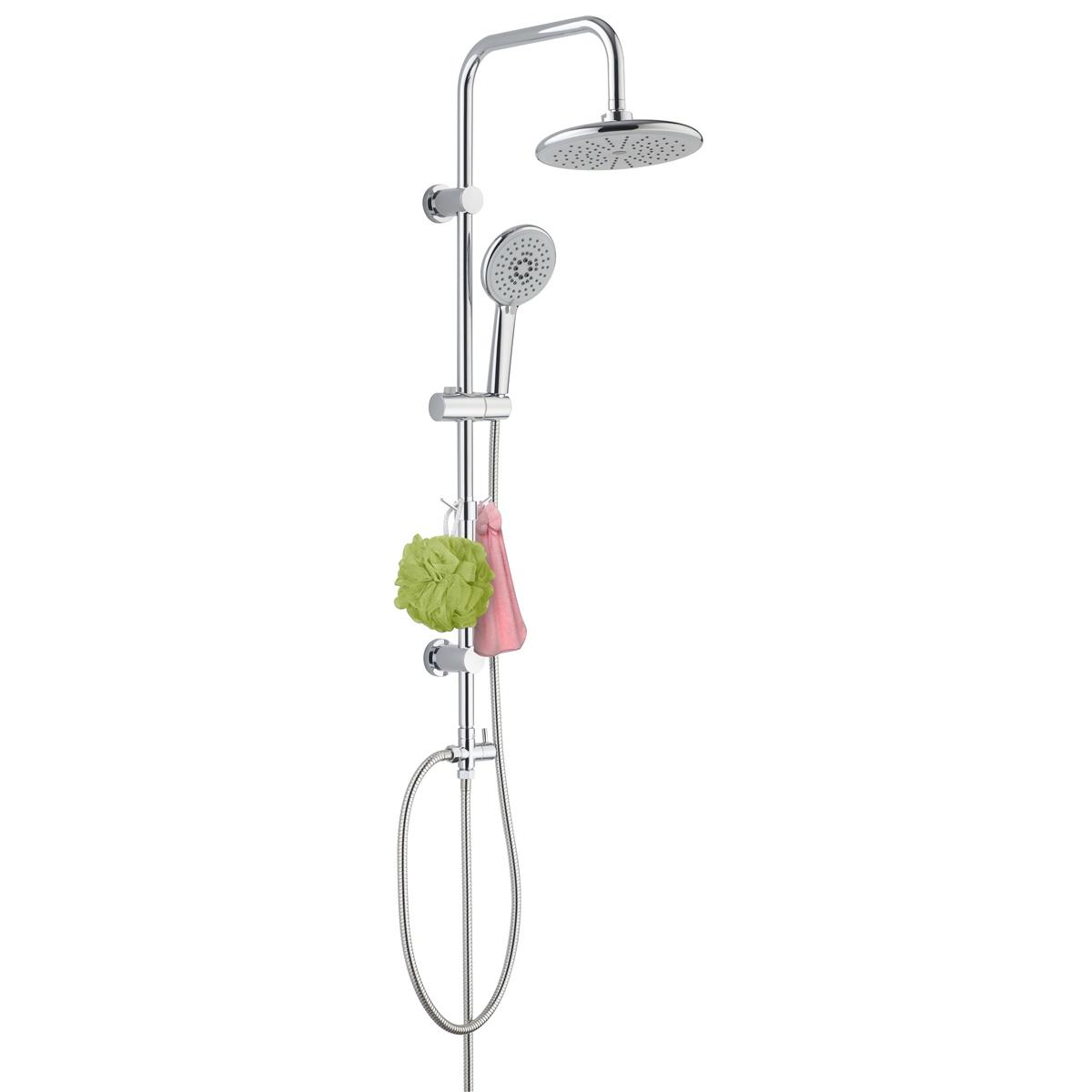 YS34158 Colonne de douche, colonne de douche pluie avec set de douche autonettoyant, avec crochet;