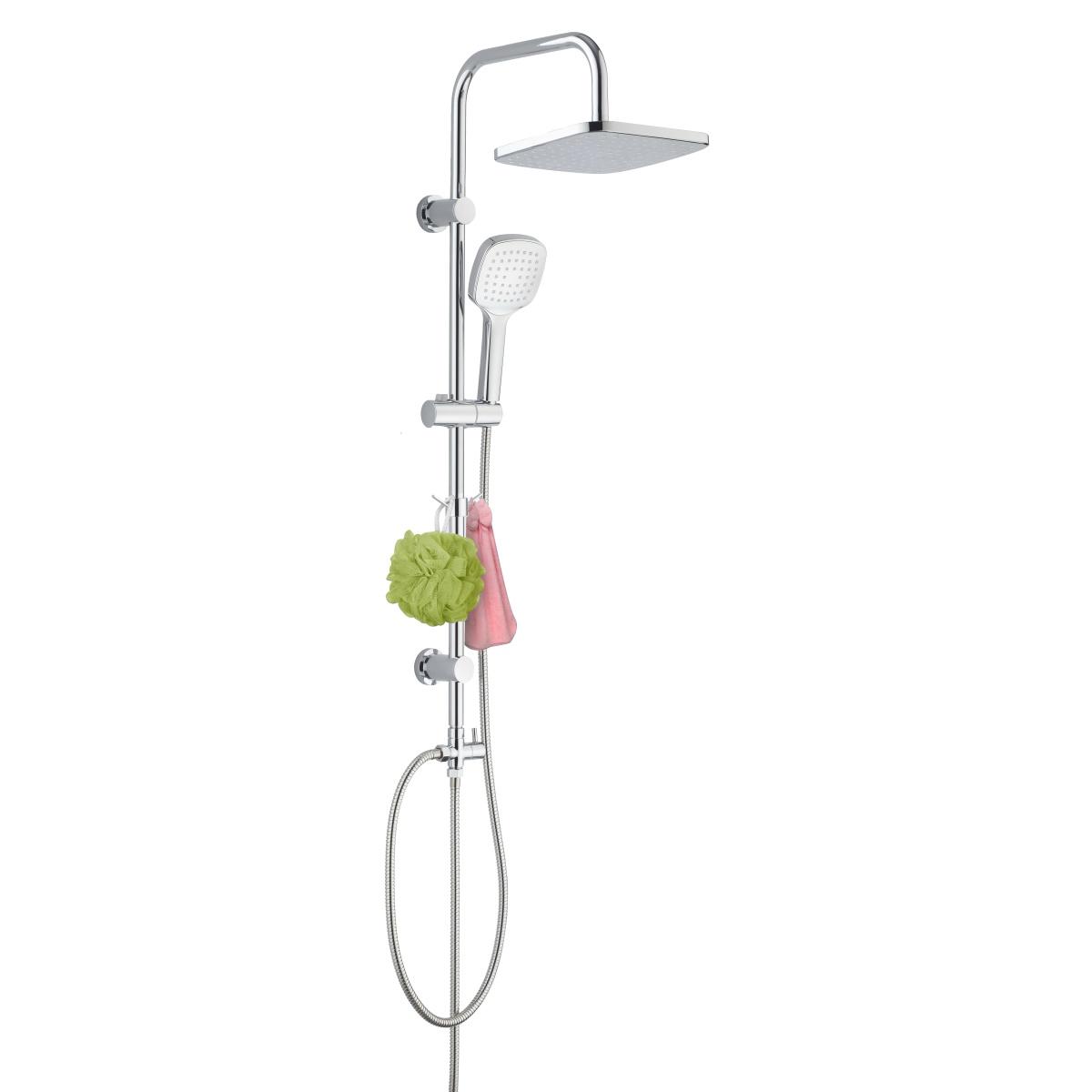 YS34159 Colonne de douche, colonne de douche pluie avec set de douche autonettoyant, avec crochet;