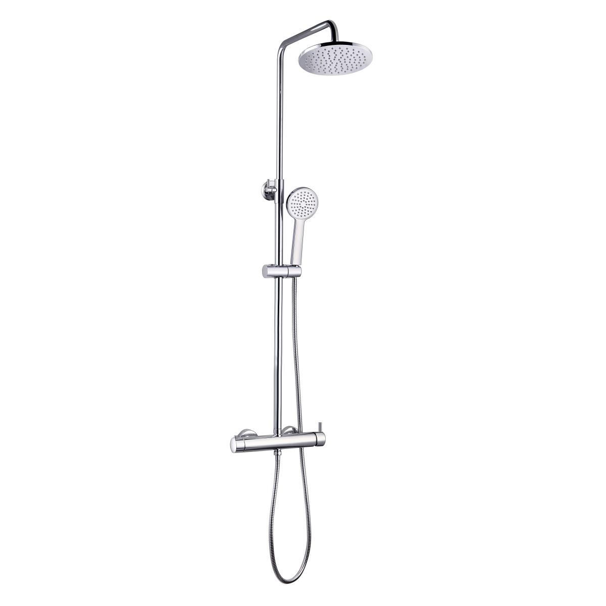 YS34184 Colonne de douche, colonne de douche pluie avec robinet de douche, réglable en hauteur;