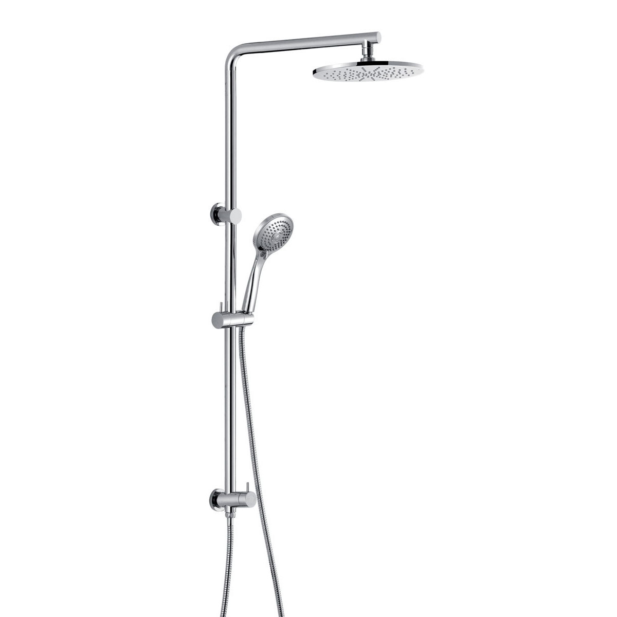 YS34213	Shower column, rain shower column with diverter and bottom outlet;