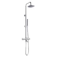 YS34222 Colonne de douche avec bec, colonne de douche thermostatique pluie, réglable en hauteur;