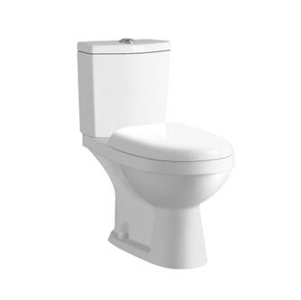 YS22211S Toilette en céramique 2 pièces au design rétro, Toilette à fond creux monobloc à siphon en P;