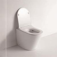 YS22268F Toilette simple en céramique, sans rebord, toilette à fond creux P-trap;