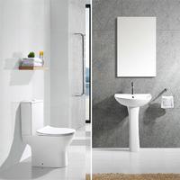 YS22270P Toilette en céramique sans rebord 2 pièces, toilette à fond creux P-trap;