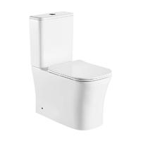 YS22291P2 Toilette en céramique sans rebord 2 pièces, toilette à fond creux P-trap;