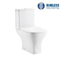 YS22297 Toilette en céramique sans rebord 2 pièces, toilette à fond creux P-trap;