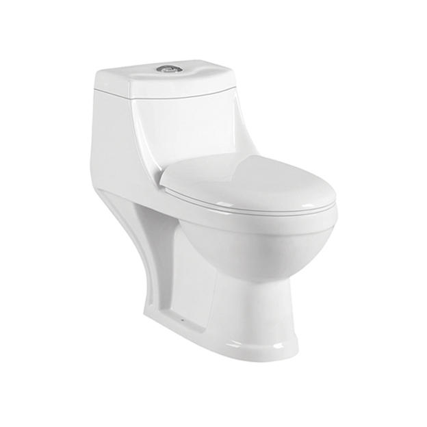 YS24106 Toilette monobloc en céramique, siphon P, lavable;