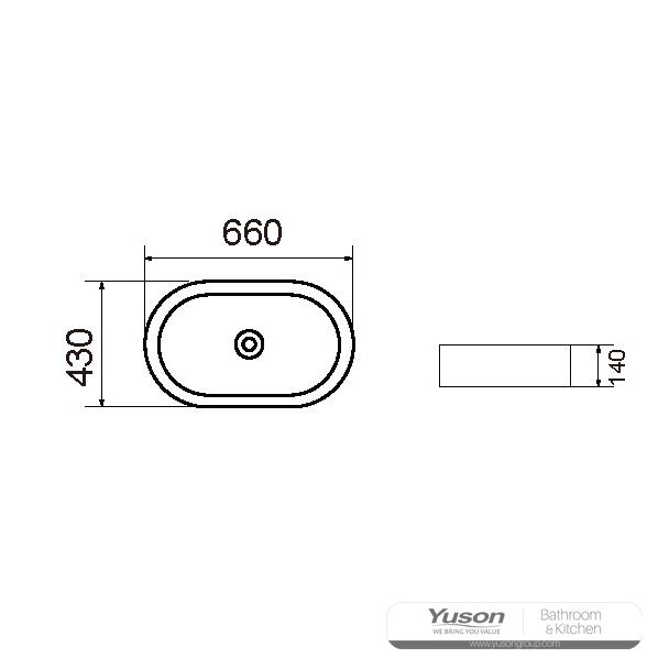 YS28214	Ceramic above counter basin, artistic basin, ceramic sink;