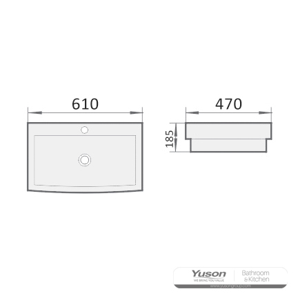 YS28215B	Ceramic above counter basin, artistic basin, ceramic sink;