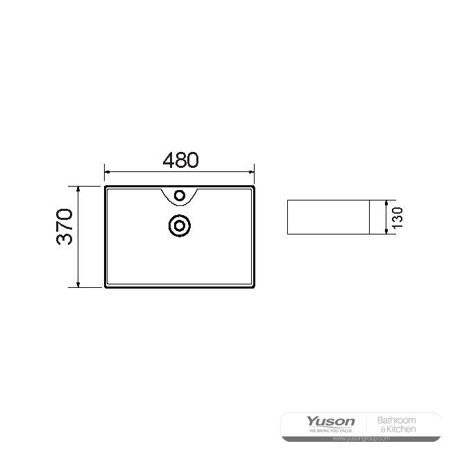 YS28318	Ceramic above counter basin, artistic basin, ceramic sink;