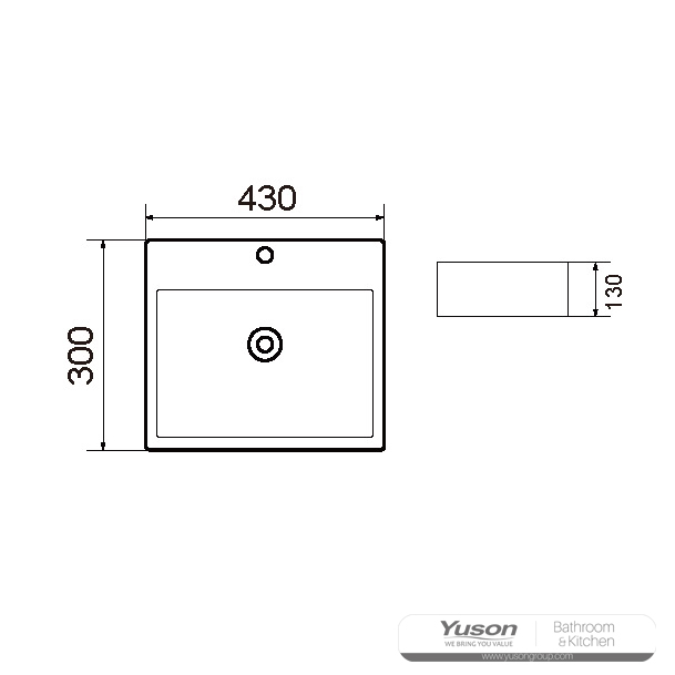 YS28363	Ceramic above counter basin, artistic basin, ceramic sink;