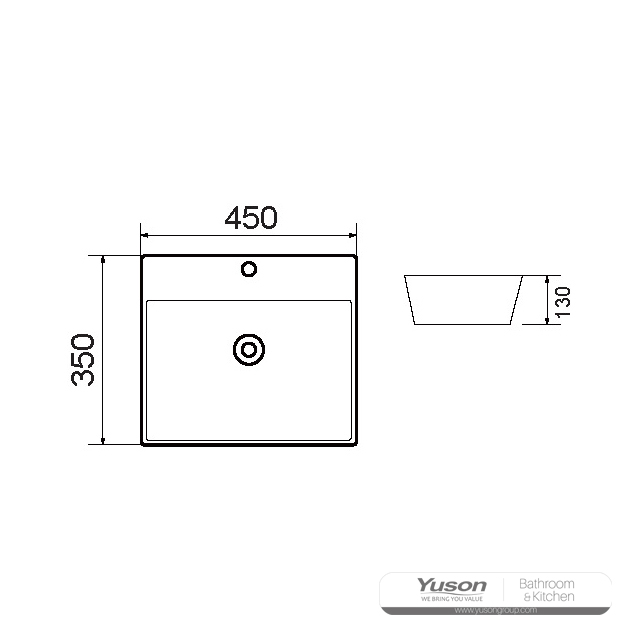 YS28391	Ceramic above counter basin, artistic basin, ceramic sink;