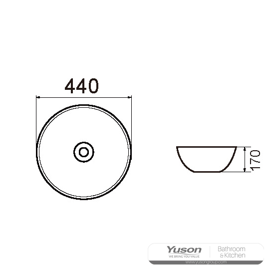 YS28403 Céramique au-dessus du bassin de comptoir, bassin artistique, évier en céramique;