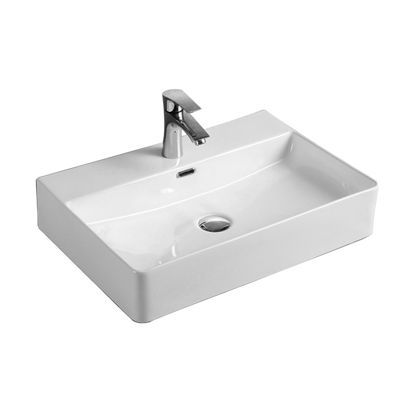 YS28436	Ceramic above counter basin, artistic basin, ceramic sink;