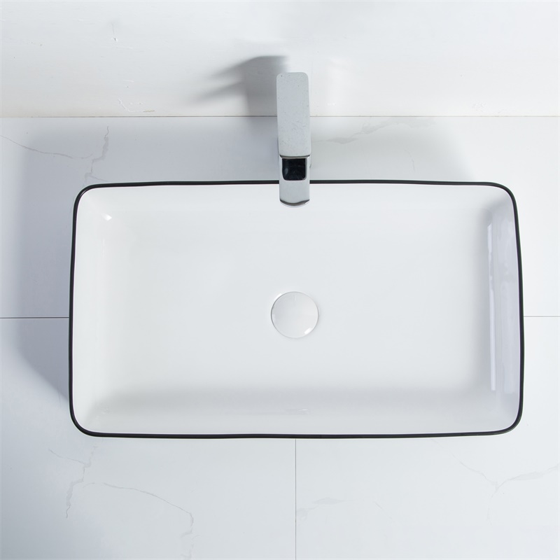 YS28454-LB	Ceramic above counter basin, artistic basin, ceramic sink;