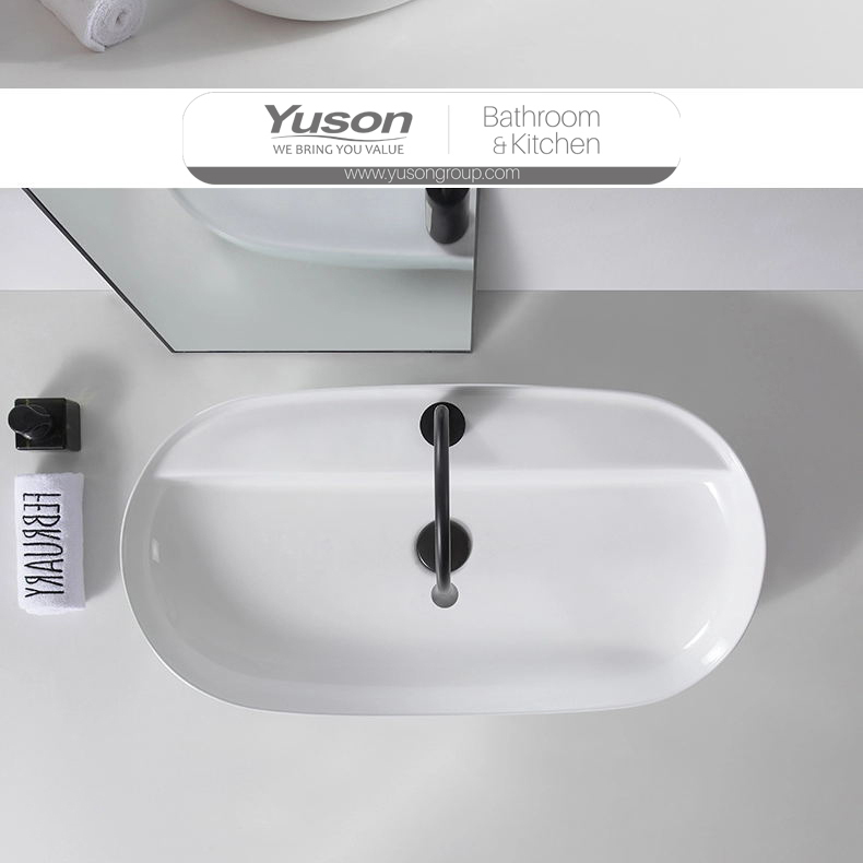 YS28457	Ceramic above counter basin, artistic basin, ceramic sink;