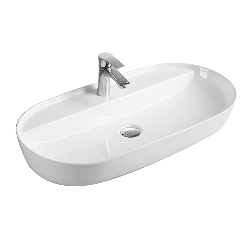 YS28457	Ceramic above counter basin, artistic basin, ceramic sink;