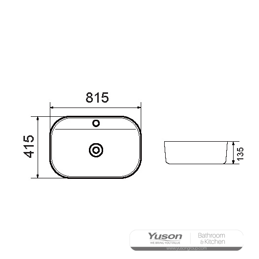 YS28457	Ceramic above counter basin, artistic basin, ceramic sink;