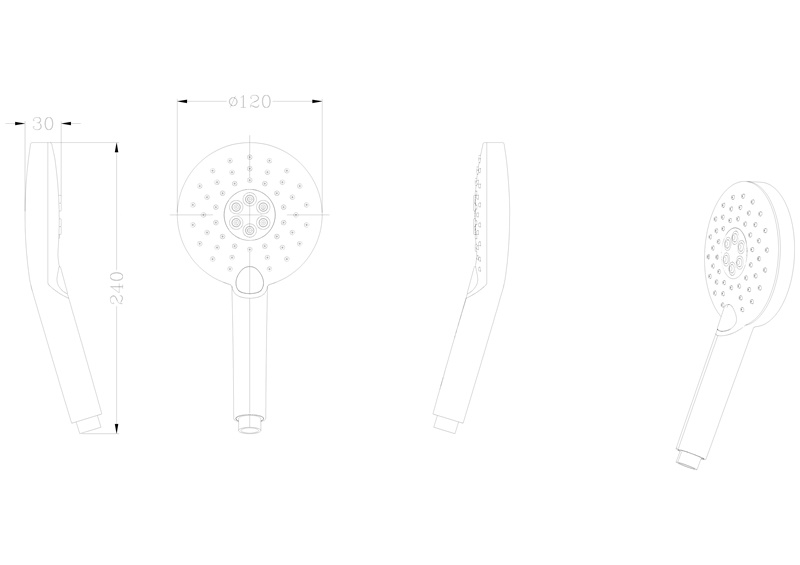 YS31110	KTW W270 certified, ABS handshower, mobile shower