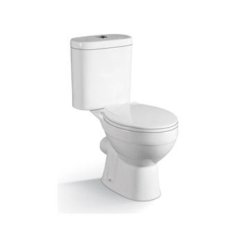 YS22206P Toilette en céramique 2 pièces, WC à fond creux monobloc à siphon en P;