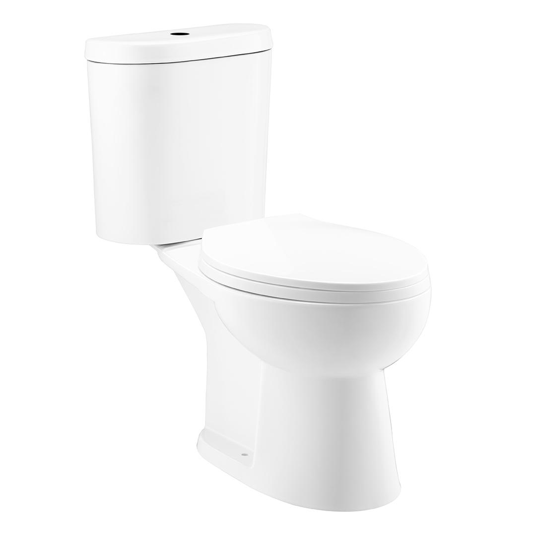 YS22203 Toilette céramique 2 pièces, Toilette S-trap allongée, Toilette certifiée TISI / SNI