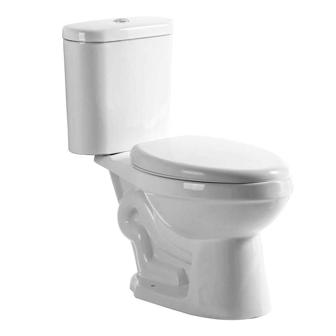 YS22236 Toilette 2 pièces en céramique, toilette siphonique à siphon en S monobloc;