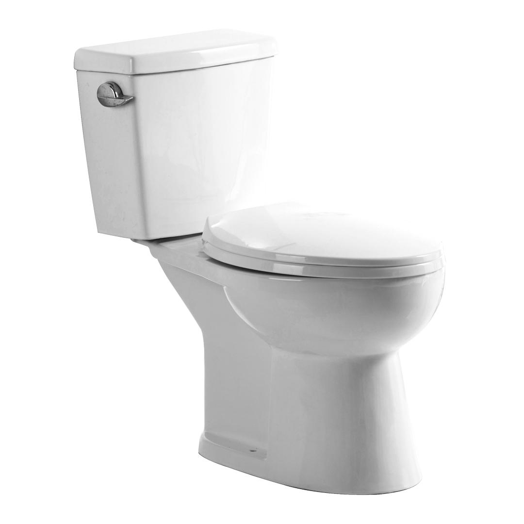 YS22238 Toilette céramique 2 pièces, Toilette S-trap allongée, Toilette certifiée TISI / SNI;