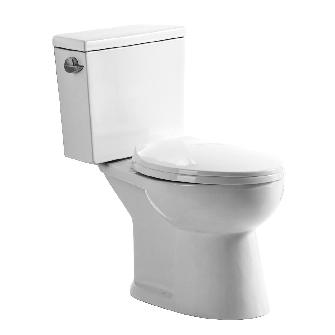 YS22241 Toilette en céramique 2 pièces, Toilette S-trap allongée, Toilette certifiée TISI / SNI;