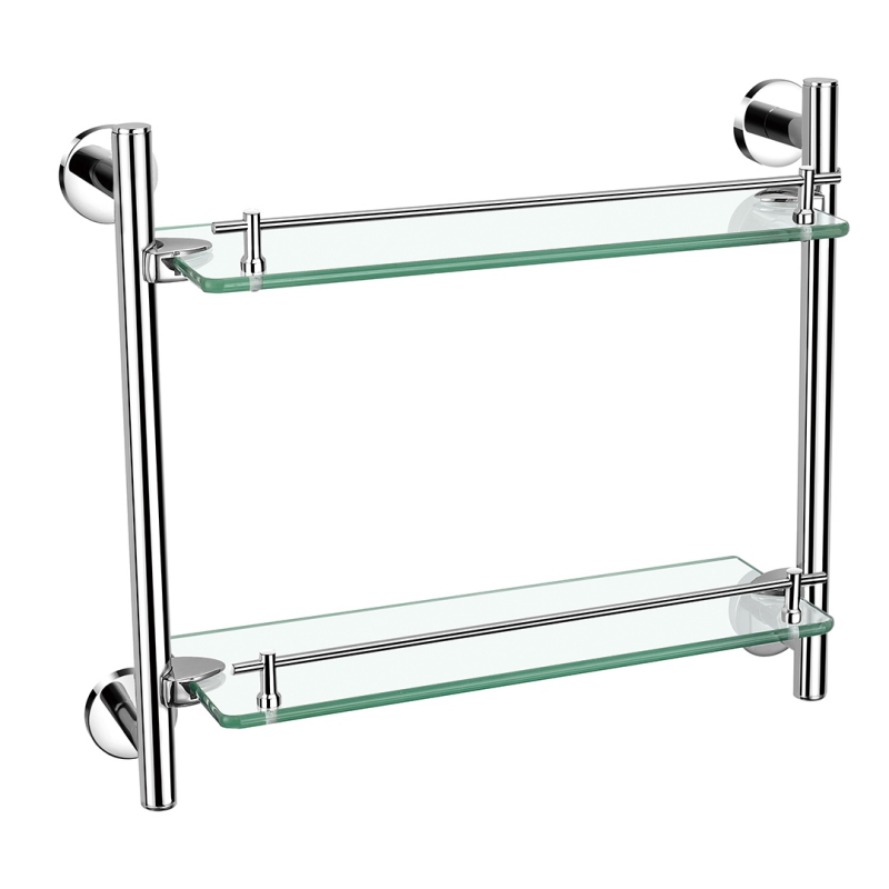 17987D	Bathroom accessories, towel shelves, towel shelf, glass shelf;