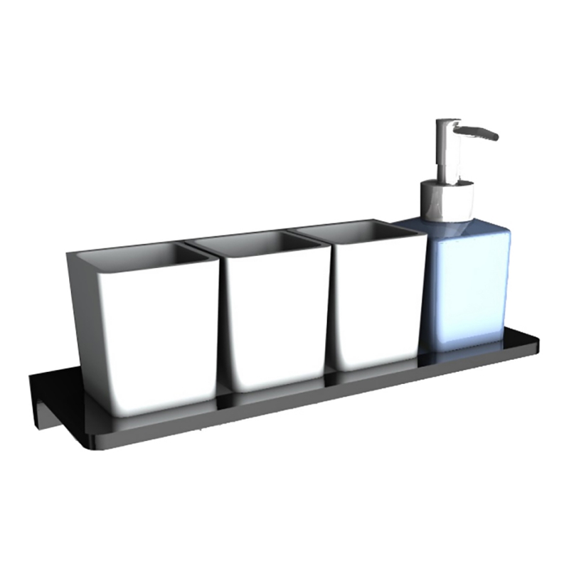 18287	Bathroom accessories, towel shelves, towel shelf, glass shelf;