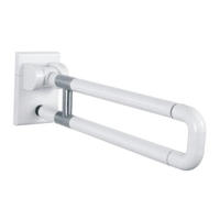 S39412 Barres d'appui pour salle de bain, barres d'appui pliables, main courante de sécurité, barres d'appui antidérapantes;