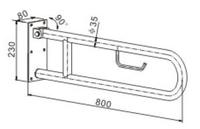 S39415 Barres d'appui pour salle de bain, barres d'appui pliables, main courante de sécurité, barres d'appui antidérapantes;