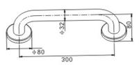 S39428-G Barres d'appui pour salle de bain, barres d'appui pliables, main courante de sécurité, barres d'appui antidérapantes;