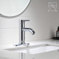 M0099 UPC, robinet de lavabo de salle de bain certifié CUPC, robinet de lavabo monotrou à 1 poignée / 4 po;
