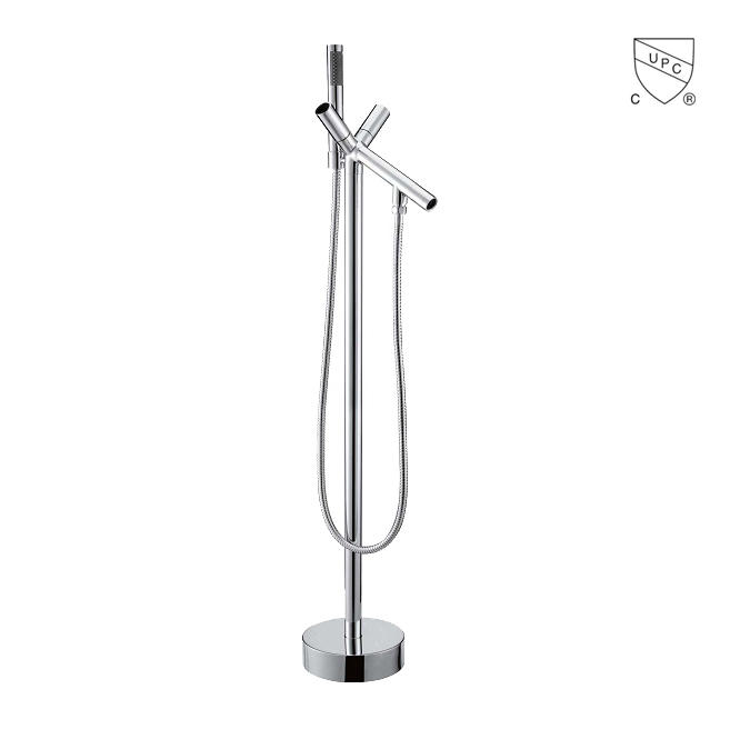 Y0122 UPC, robinet de baignoire autoportant certifié CUPC, robinet de baignoire à montage au sol;