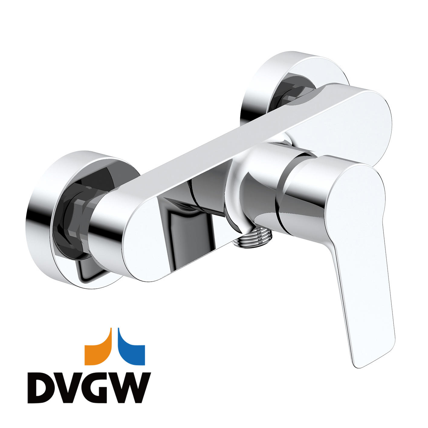 3187-20 Certifié DVGW, mitigeur de douche mural en laiton à levier unique pour eau chaude / froide