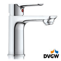 3187-30 Certifié DVGW, mitigeur de lavabo en laiton à levier unique pour eau chaude / froide