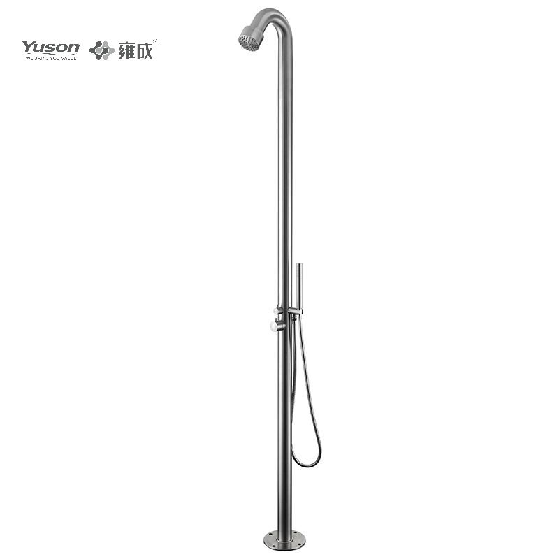 Colonne de douche pour piscine extérieure, Design mince, 2 fonctions, 304 ou 316l, pour stations balnéaires au bord de la piscine, zone à forte Corrosion en bord de mer, YS78668