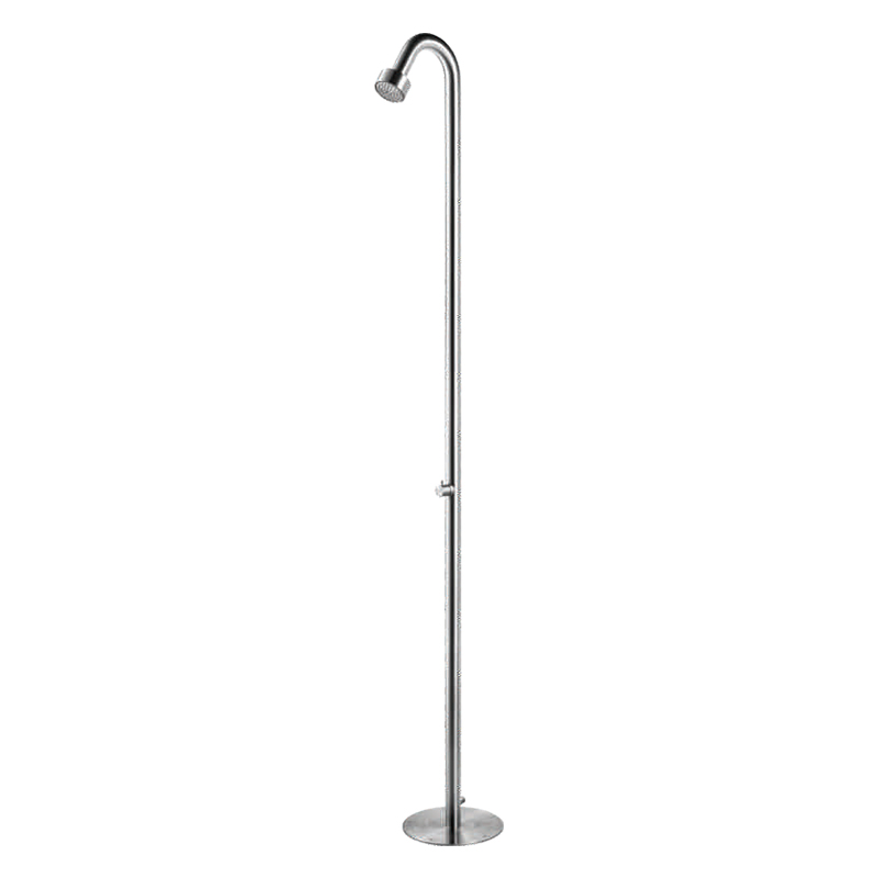 Colonne de douche de piscine extérieure YS78673, 1 fonction, 304 ou 316l, pour stations balnéaires au bord de la piscine, zone à forte corrosion en bord de mer