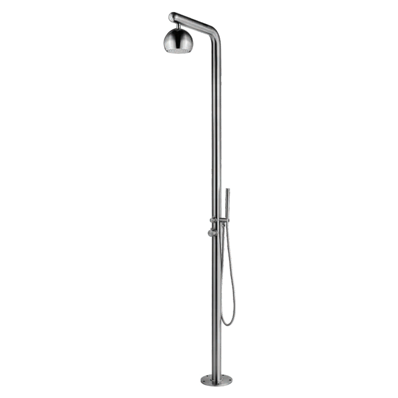 Colonne de douche de piscine extérieure à 2 fonctions YS78674, 304 ou 316l, pour stations balnéaires au bord de la piscine, zone à forte corrosion en bord de mer