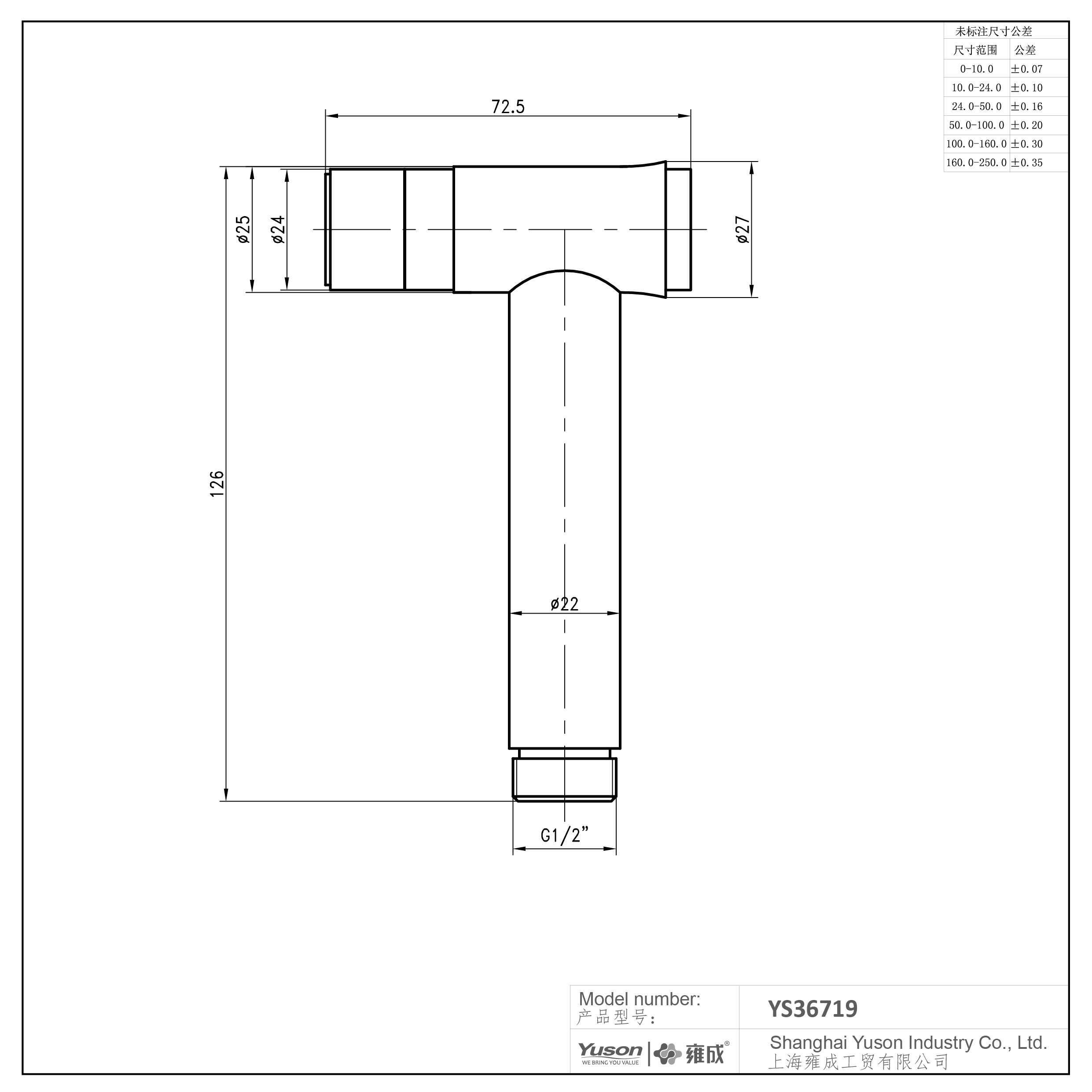 Kit de pulvérisateur de bidet de toilette à main YS36719 SS304, kit de pulvérisateur de bidet de toilette à main