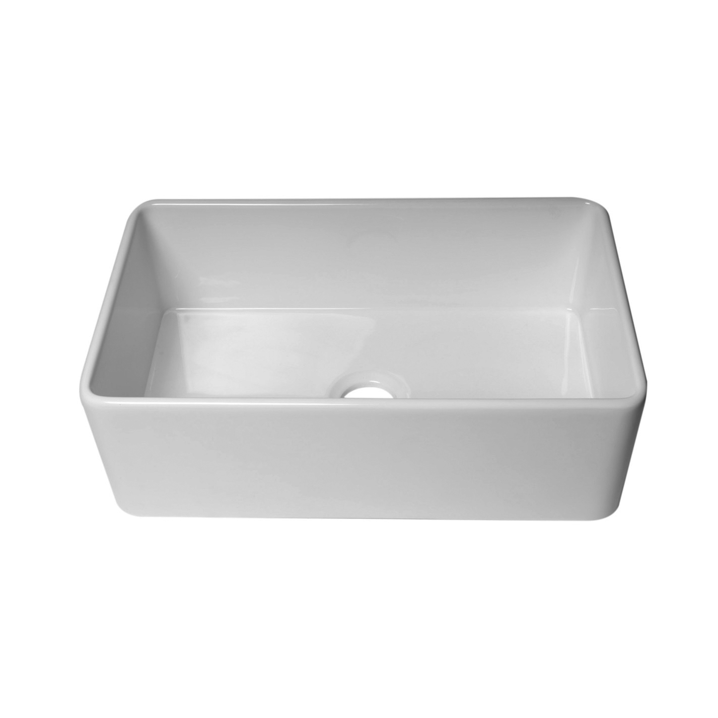 YS27101-3018 fabricant 30x18 pouces FFC Fine argile réfractaire chine tablier avant évier de cuisine simple bol majordome évier