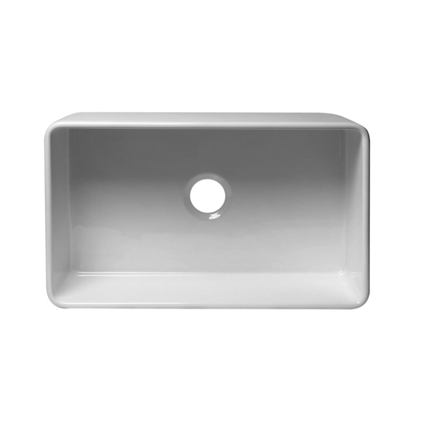 YS27101-3018 fabricant 30x18 pouces FFC Fine argile réfractaire chine tablier avant évier de cuisine simple bol majordome évier