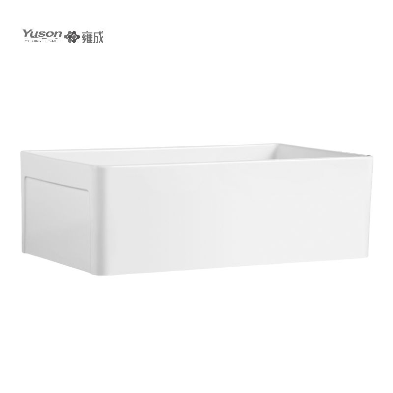 YS27110-3018 30x18 pouces le plus vendu bol simple VC tablier en porcelaine vitrifiée évier de cuisine avant évier de cuisine de style ferme