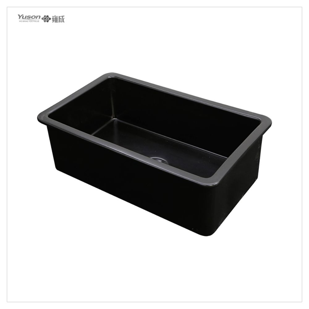 YS27106W-2419 Évier de cuisine avant à tablier en argile réfractaire fine FFC, bol simple le plus vendu de 24x19 pouces, pour décor d'évier de cuisine de ferme